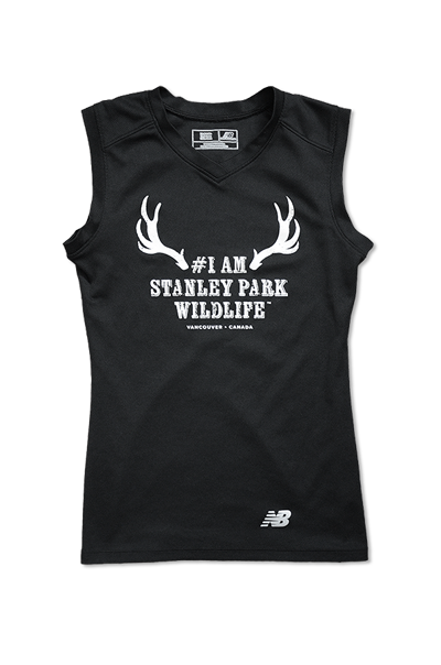 I am Stanley Park Wildlife Sleeveless sports top